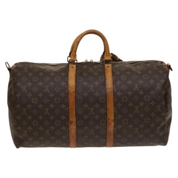 LOUIS VUITTON Monogram Keepall Bandouliere 55 Boston Bag M41414 LV Auth 125966 - Picture 2 of 16